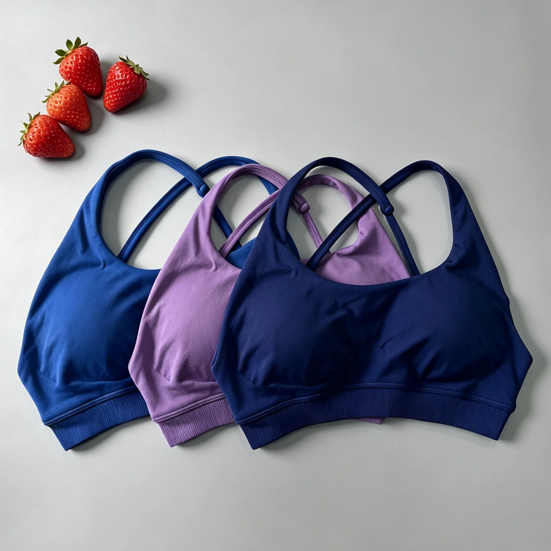 Women's One Shoulder  Adjustable Back Strap Quick Dry Workout Top Sports Bra Removable Padded Yoga Fitness Running Activewear
