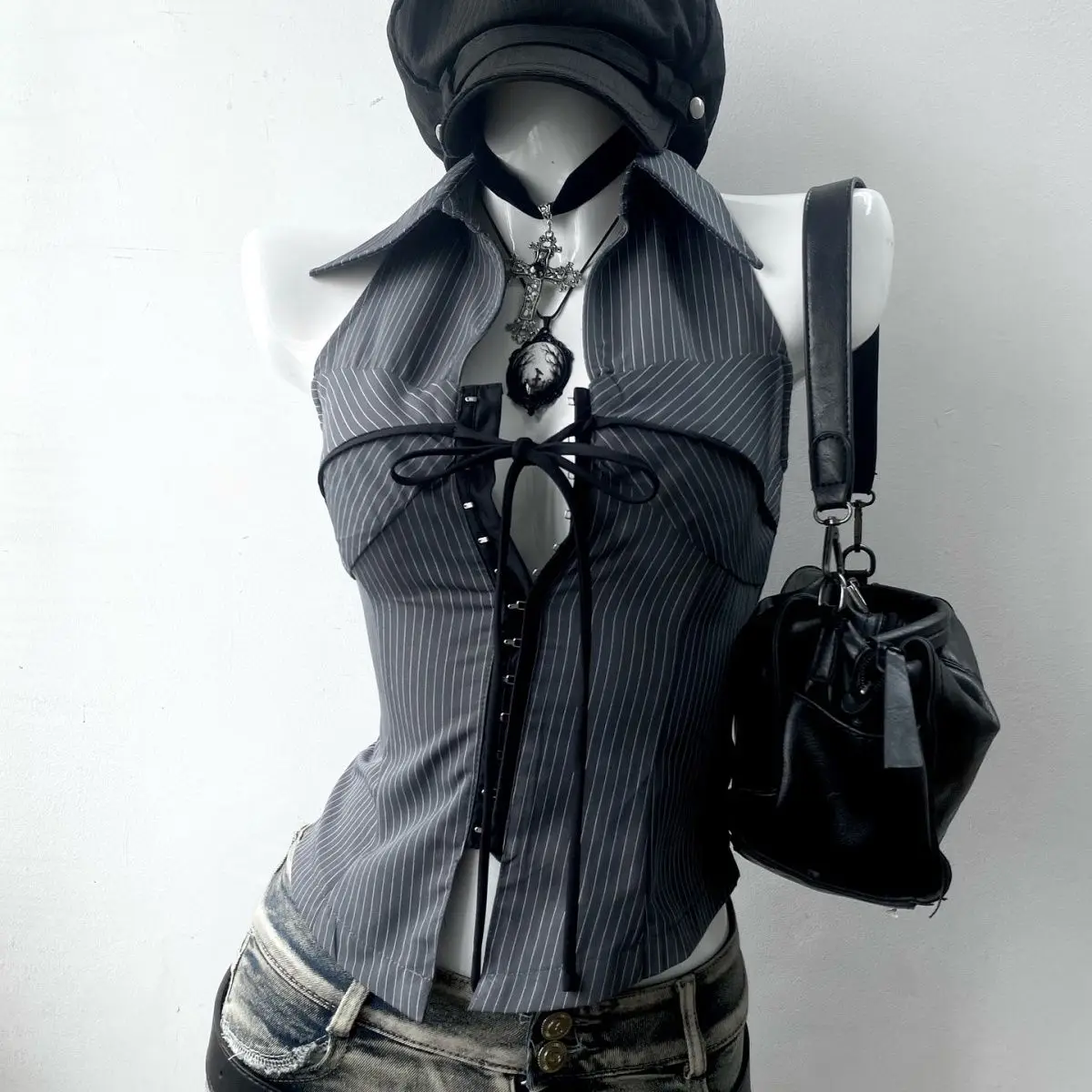 Vintage T-shirt Streetwear 90s Slim Sexy Goth Y2k Clothes Aesthetic Harajuku Hi… - Image 6