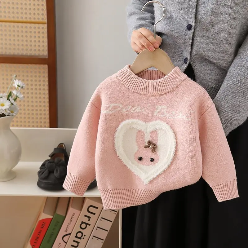 Winter Knitwear Kids Clothes, Playful Sweater Toddler Boy Girl, Baby Clothes Cute Essential