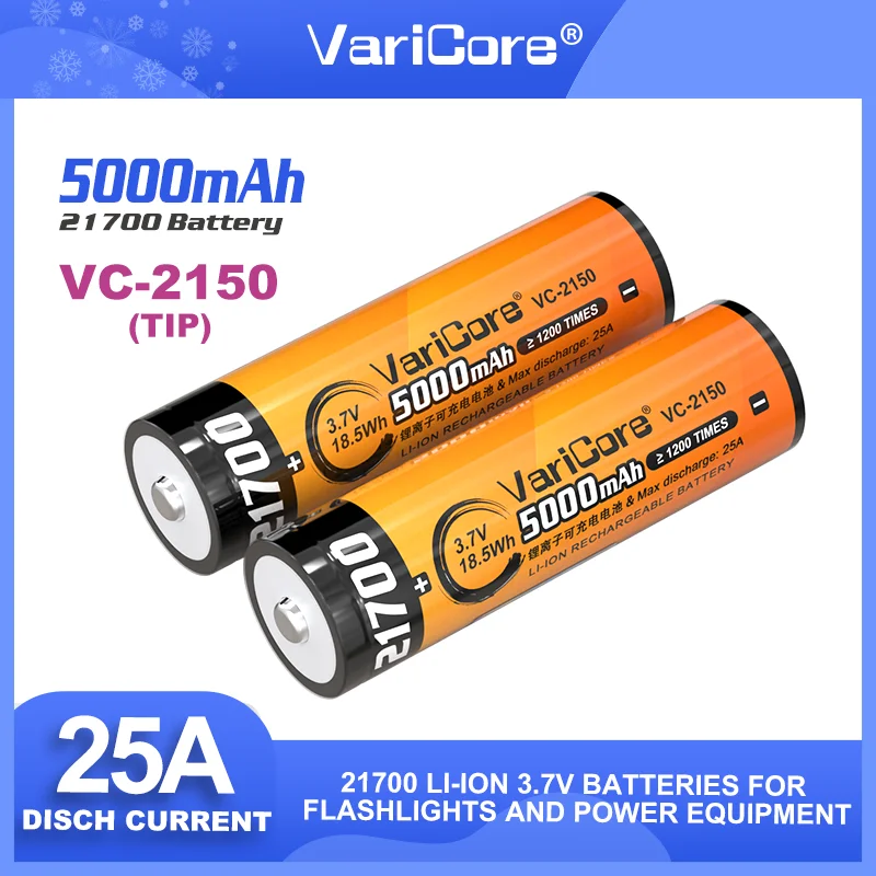 1-20 pz LiitoKala Lii-48S 3.7V 4800mAh 21700 potenza batteria al litio 9.6A 2C scarica per torcia (senza PCB)