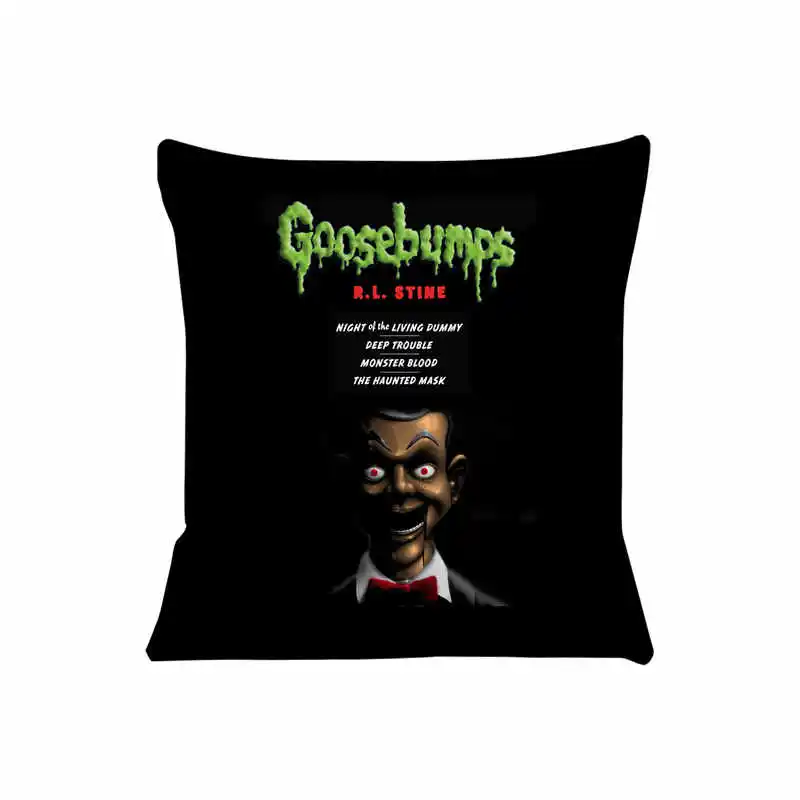 Goosebumps Horror Movie Cushion Cover for Sofa Pillow Case Cover Seat Car Throw Pillowcase 45x45cm For Home Decorative SJ-695