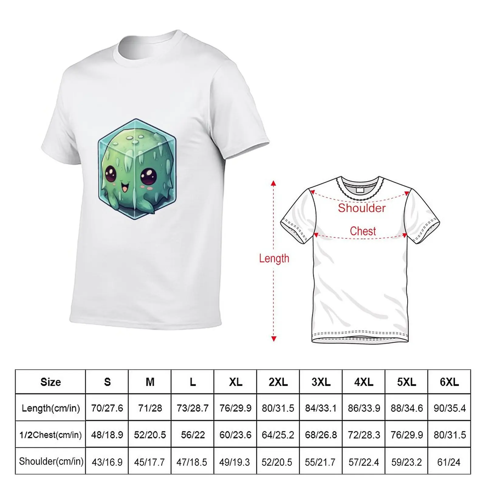 New D&D Gelatinous Cube T-Shirt blank t shirts shirts graphic tees quick-drying t-shirt Men's clothing