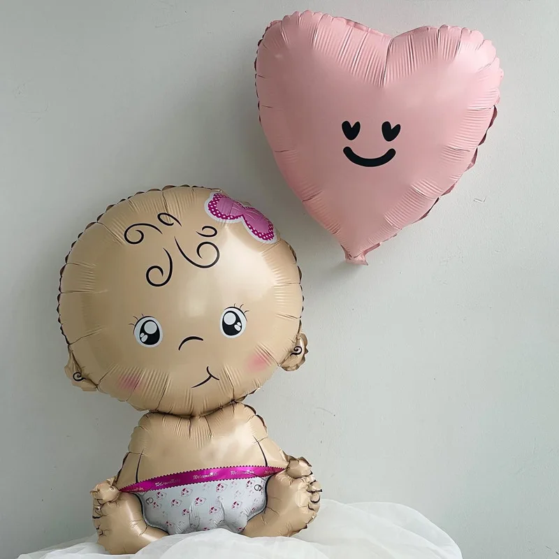 الوليد طفل بنين بنات احباط بالونات استحمام الطفل لوازم 1st حفلة عيد ميلاد الديكور Globos الجنس تكشف بالونات زرقاء وردية