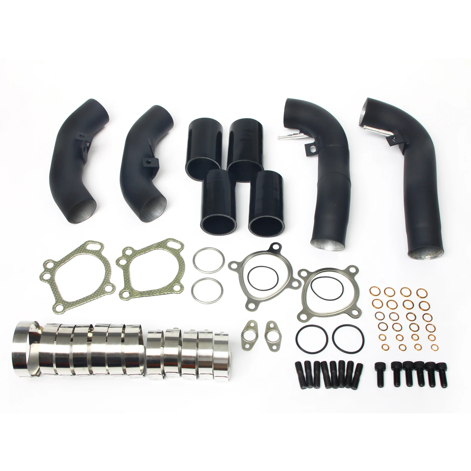 BLACK TURBO INLET PIPE KITS for AUDI 2.7L RSK04-028/029 RS6-X SRM K24 TTE