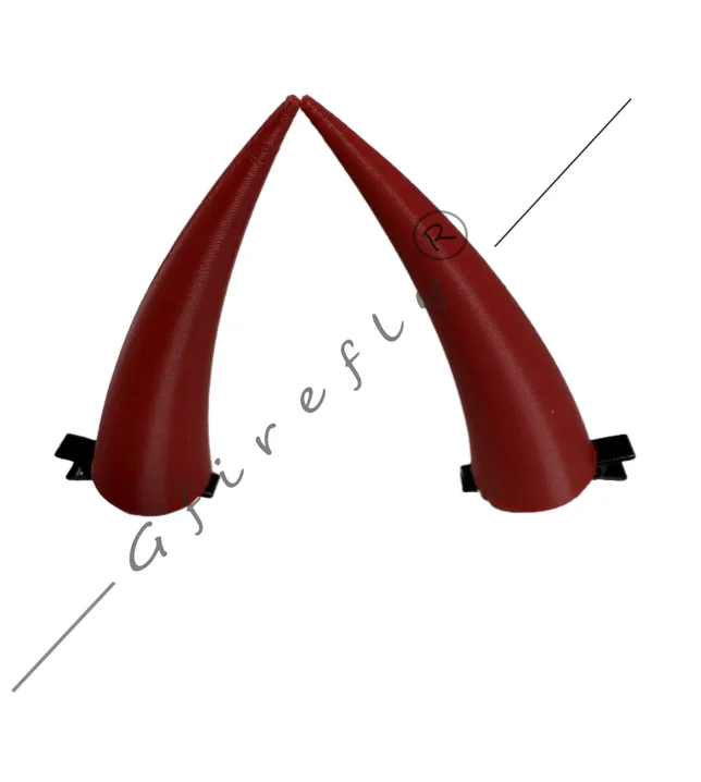 Chainsaw Man Power Character Cosplay; Red Devil Horn Headpiece and Hair Accessory Cosplay Props for Halloween Party Attire