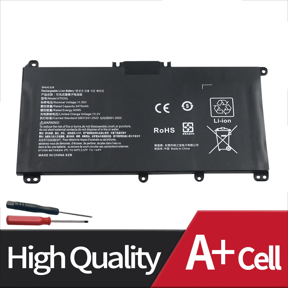 New HT03XL Laptop Battery For Pavilion HP 14-CE0025TU 14-CE0034TX 15-CS0037T 250 255 G7 L11119-855 L11421-1C1 TPN-Q207/TPN-Q208