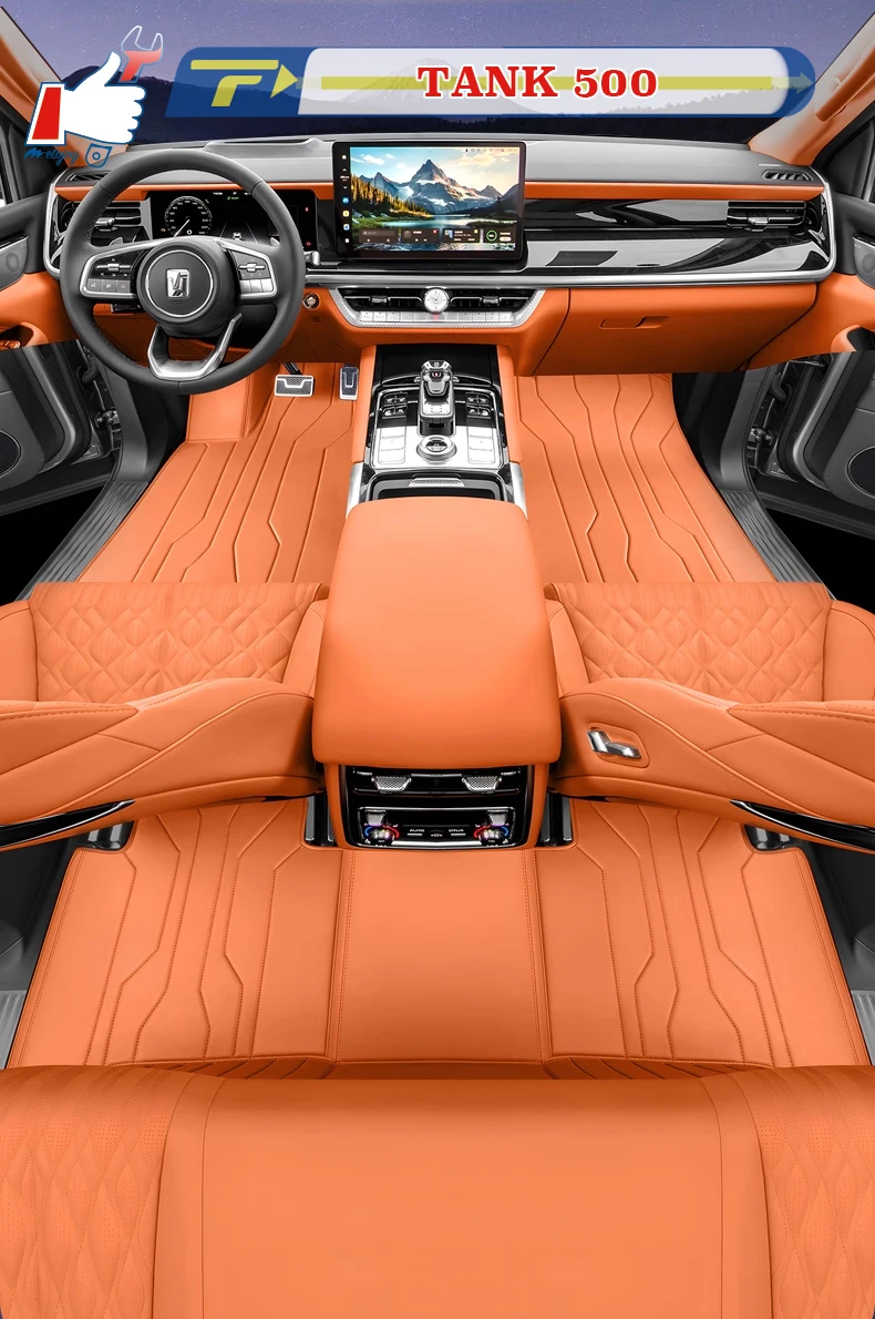 

Left-hand Drive Car Floor Mat For TANK 500 Hi4Z 2024-2025 Full-Surround Foot Mat Mat Floor Liner Floor Carpet Water-proof Mat