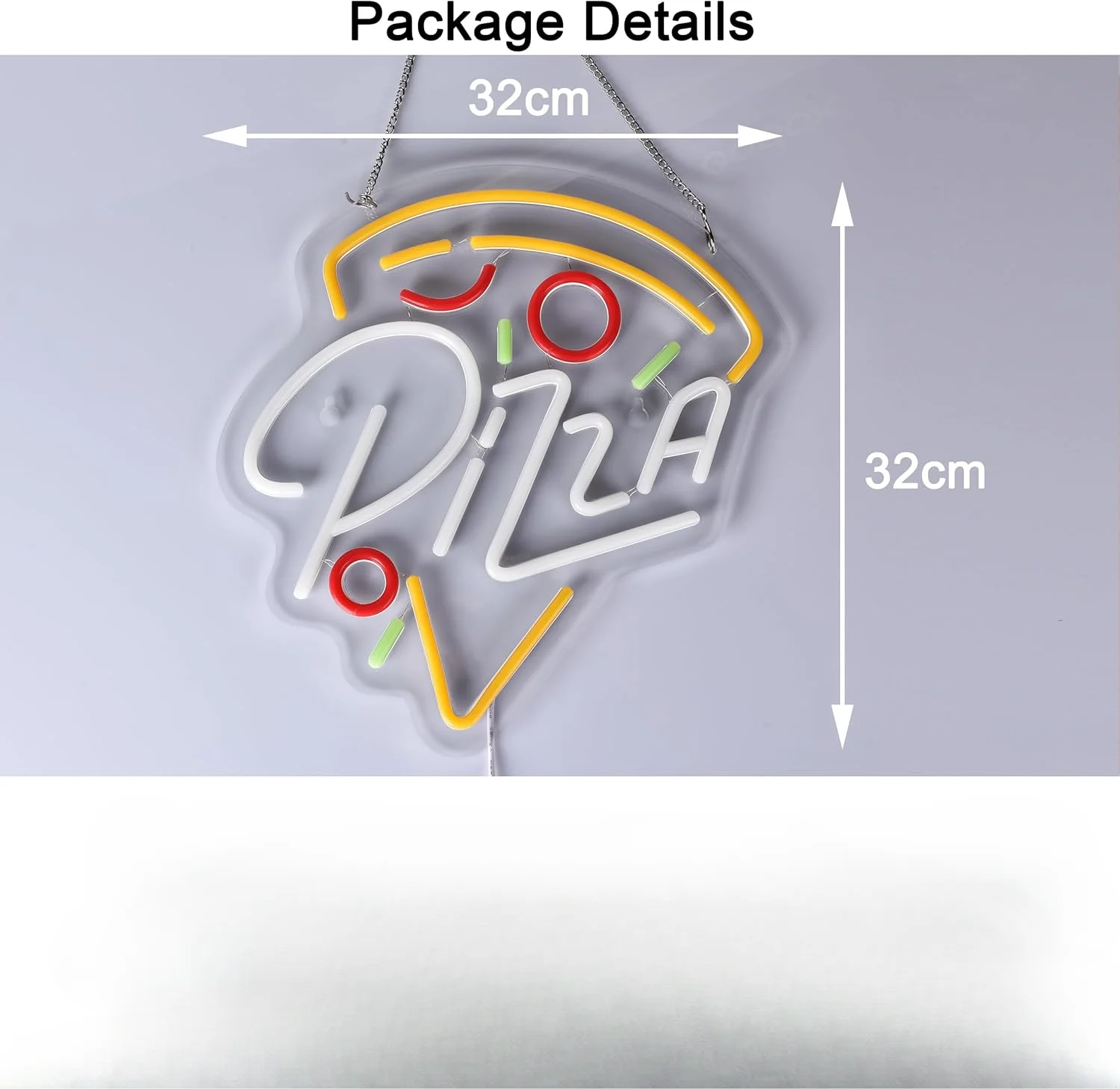Pizza Slice Neon Sign USB Dimm - огляд і ціна Commercial Kitchen Light