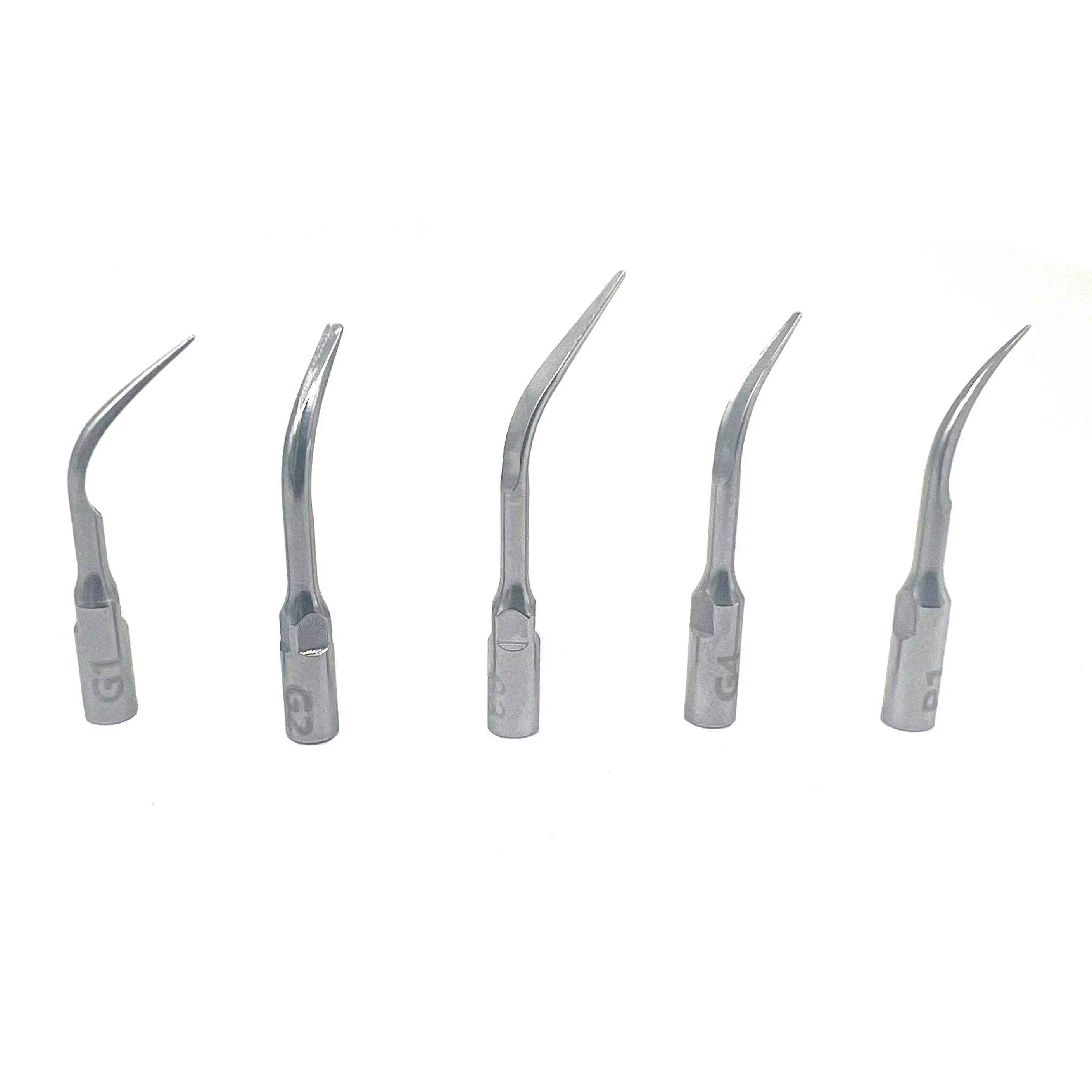 5pcs Dental Scaler Tip Fit For EMS/WOODPECKER Ultrasonic Scaler Handpiece Dental Ultrasonic Scaling Tips G1 G2 G3 G4 P1