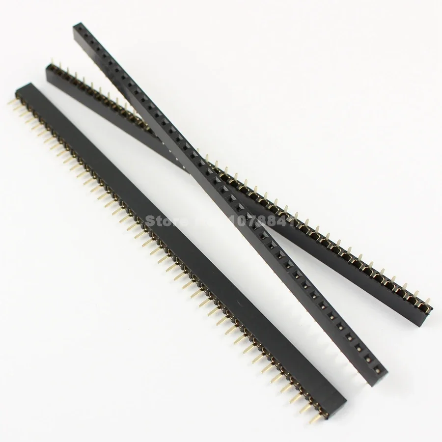 

100pcs New 2.54mm 40 Pin Female Single Row Pin Header Strip