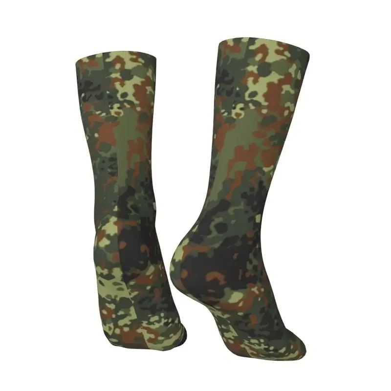 Flecktarn Camo Dress Socks Mens Womens Warm Funny Novelty Military Army Camouflage Crew Socks