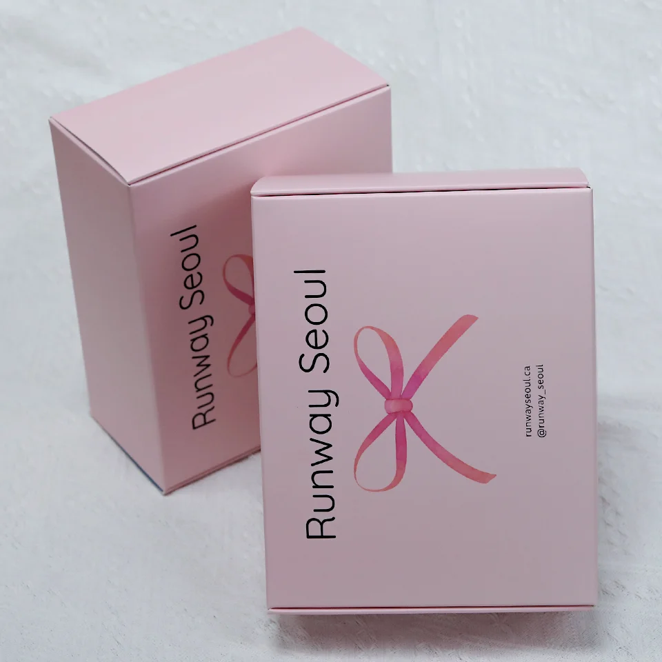 Customized Logo Luxury Pink Cotton Paper Material Jewelry Cardboard Folding Paper Packaging Box