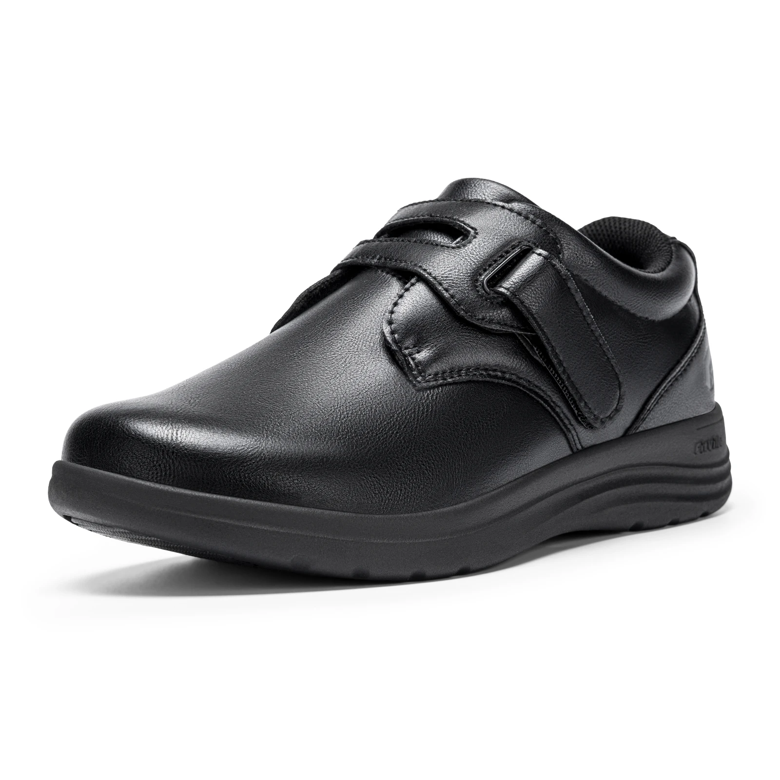 FitVille Extra Wide Walking Shoes for Women Diabetic Dress Shoes with Arch Support Casual Orthopedic Vegan Leather Loafers Shoes