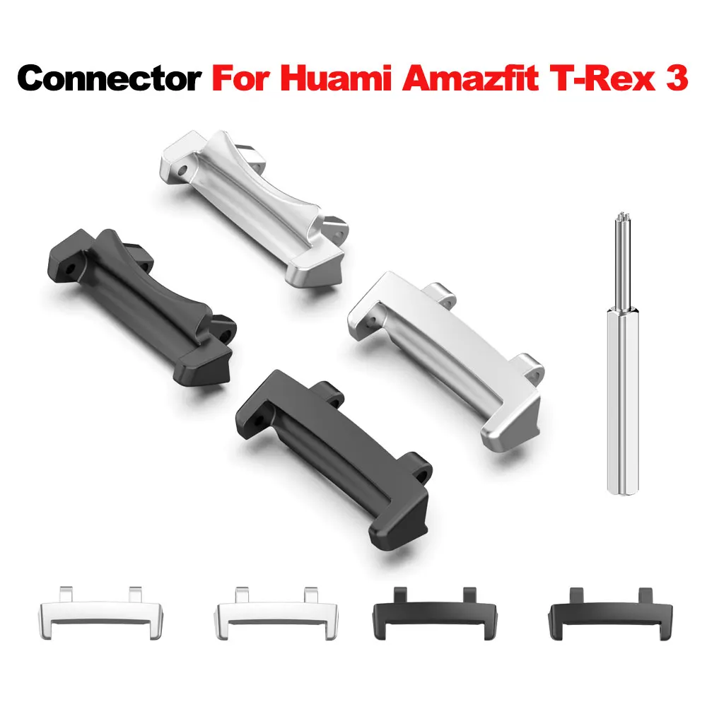 Metal Connector For Huami Amazfit T-Rex 3 Screw Rod Watch Strap Adapter Amazfit T Rex 3 T-Rex3 with Tool Smartwatch Accessories