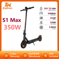 KuKirin S1 Max Electric Scooter 8 Inch Tire Escooter 350W 36V 10.4Ah Foldable Electric Scooter 30KM/H Max Speed 39km Range  ﻿