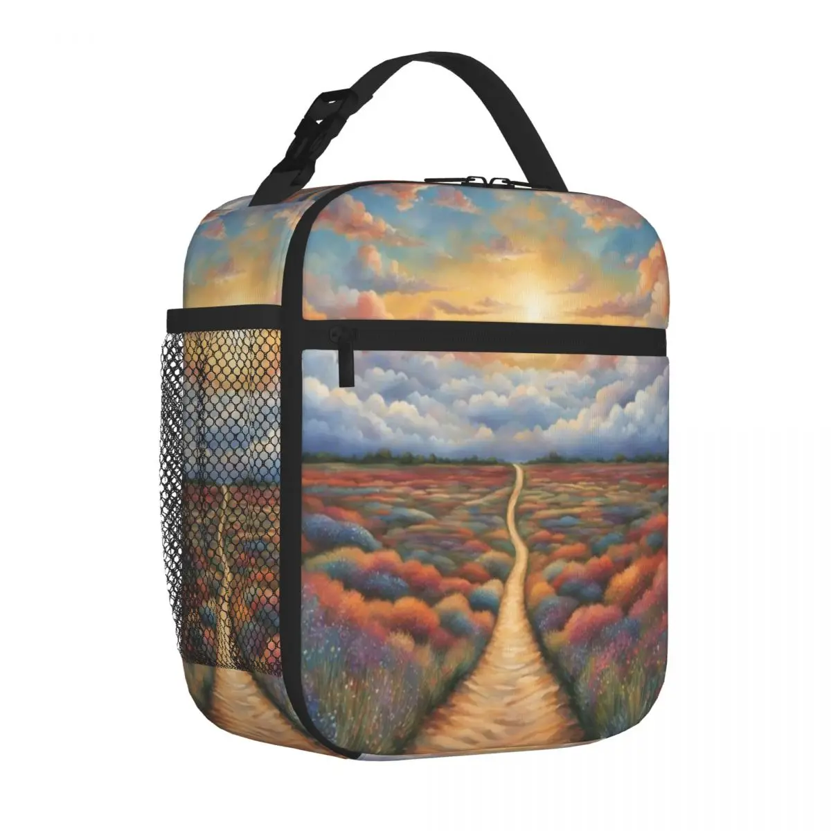 Hot Sale Whispers Of Nature Graphic Large Lunch Bag Student Daily Lunch Tote