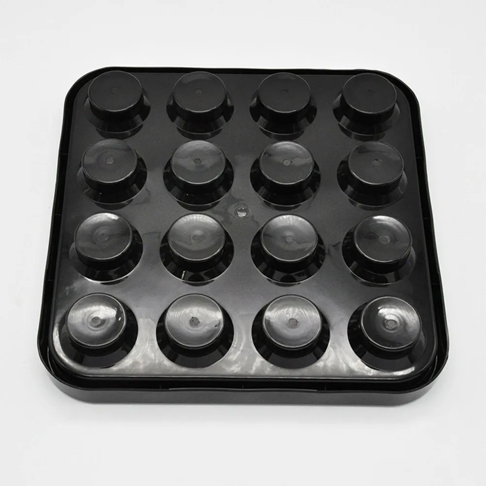 

Sturdy Plastic Billiard Ball Storage Tray for 16 Balls Portable Carry Holder Desktop Pool Table Accessory Perfect for Party Club