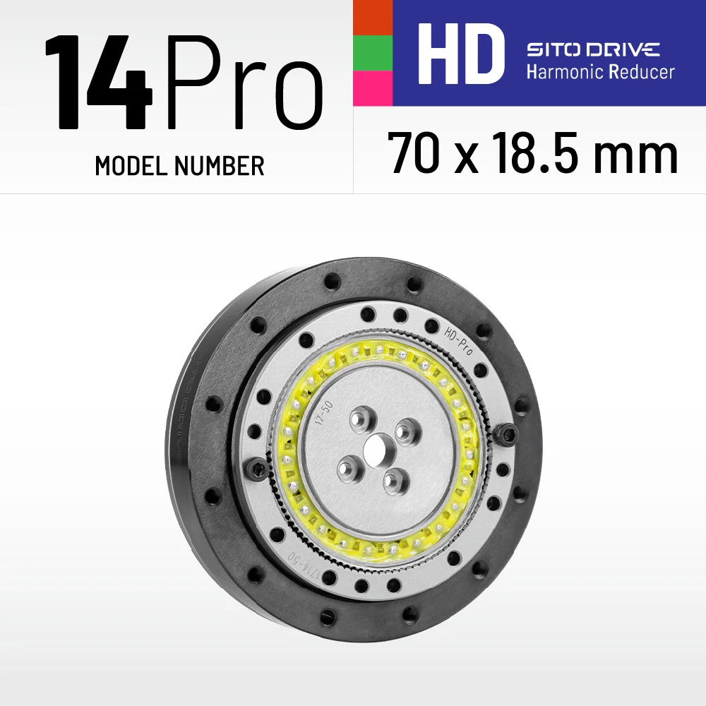 SitoDrive HD-14 Pro Ultra-Thin Harmonic Drive Reducer Nema 23 Motor BLDC Motor Reducer SHD-17 for Surgical Robot Instruments