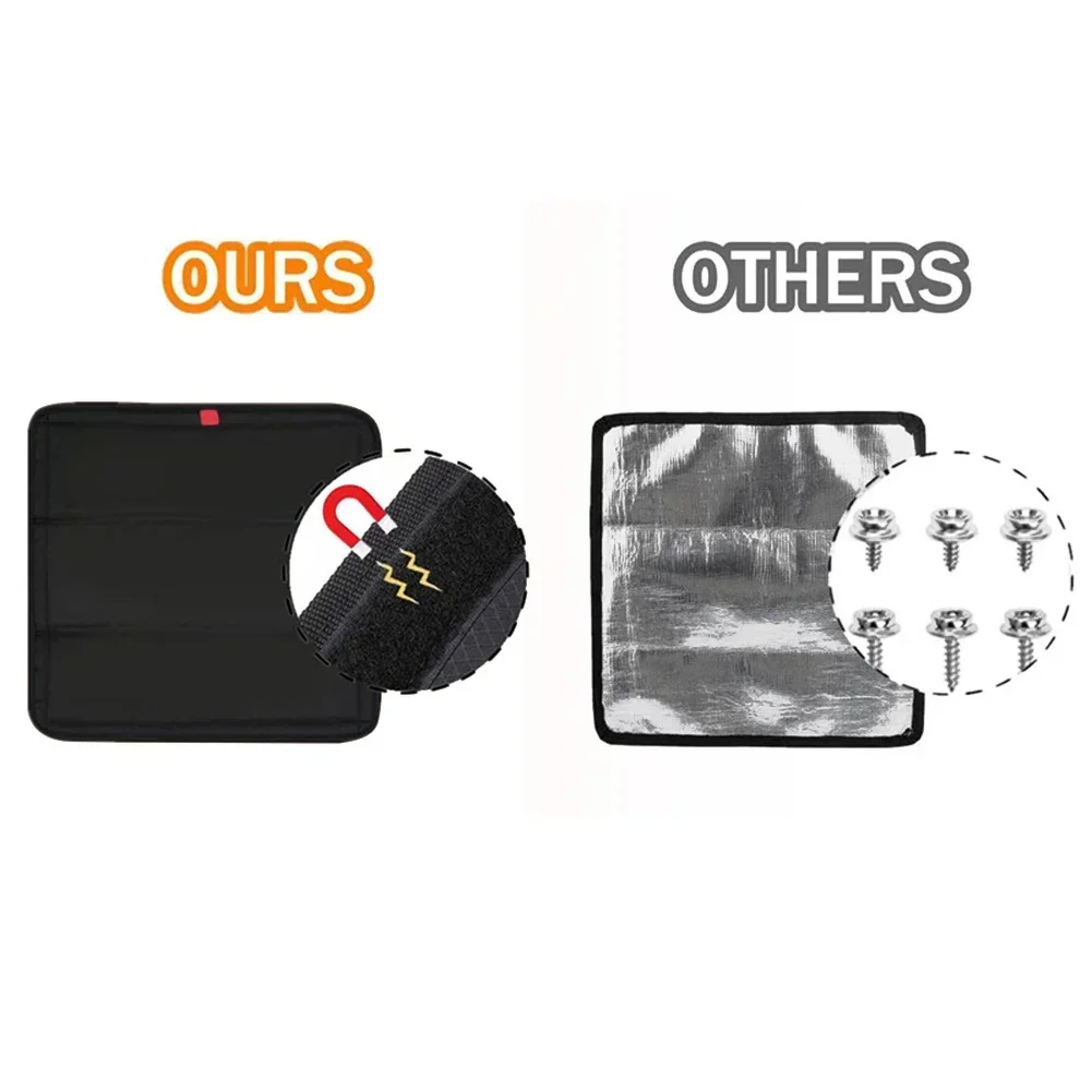 RV Skylight Sunshade Foldable RV Roof Aluminum Film Reflective Shading Pad Waterproof Camper Fan Covers Sunshade Covers