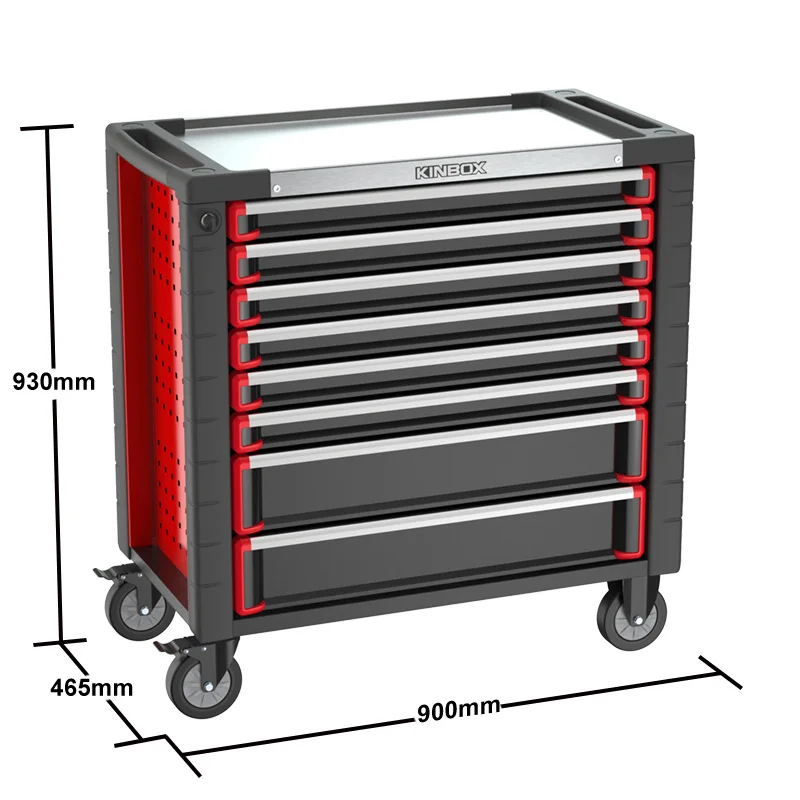 Ningbo 8 Drawer Rolling Tool Cabinet With Wheels And Keyed Locking System For Engineer's Workshop