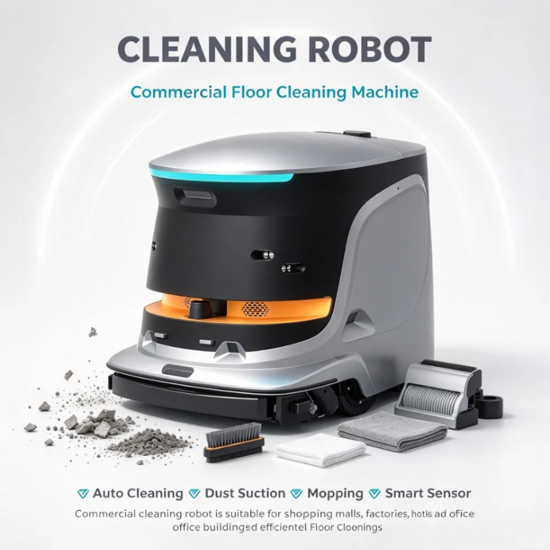 Customized Automatic Smart Floor Cleaning Robot Auto Navigation Auto Charging Automatic Water Change Mopping Sweeping