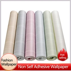 Modern Minimalist Pinstripe Plain Non-Woven Wallpaper Bedroom Living Room Background Wallpaper Hotel Decoration Wall Paper