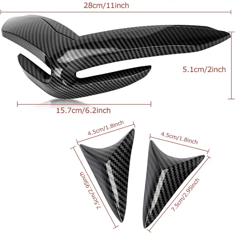 Front Fairing Aerodynamic Winglets Front Beak Nose Cone Extension Cover Extender Fit For Motorcycle KAWASAKI Z900 2017 2018 2019