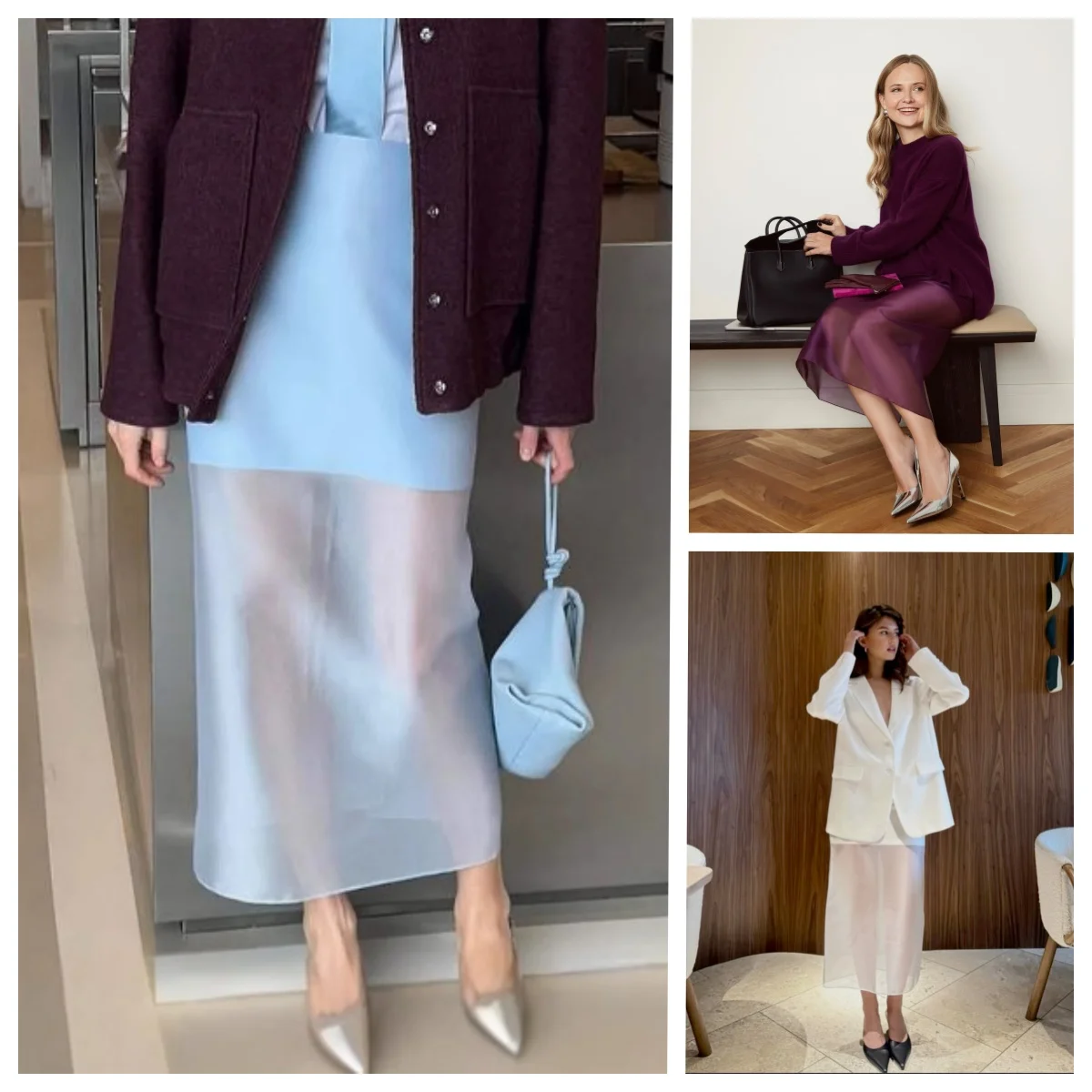 

See Through Mesh Patchwork High Waist Skirt Female Slim Patchwork Casual Solid Commute Y2k Skirt 2025 Party Elegant Skirt