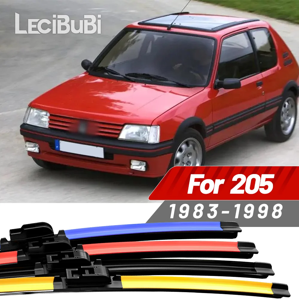 2 Stück für Peugeot 205 1983–1998 1984 1995 1996 1997 Frontscheibenwischerblätter Scheibenwischer