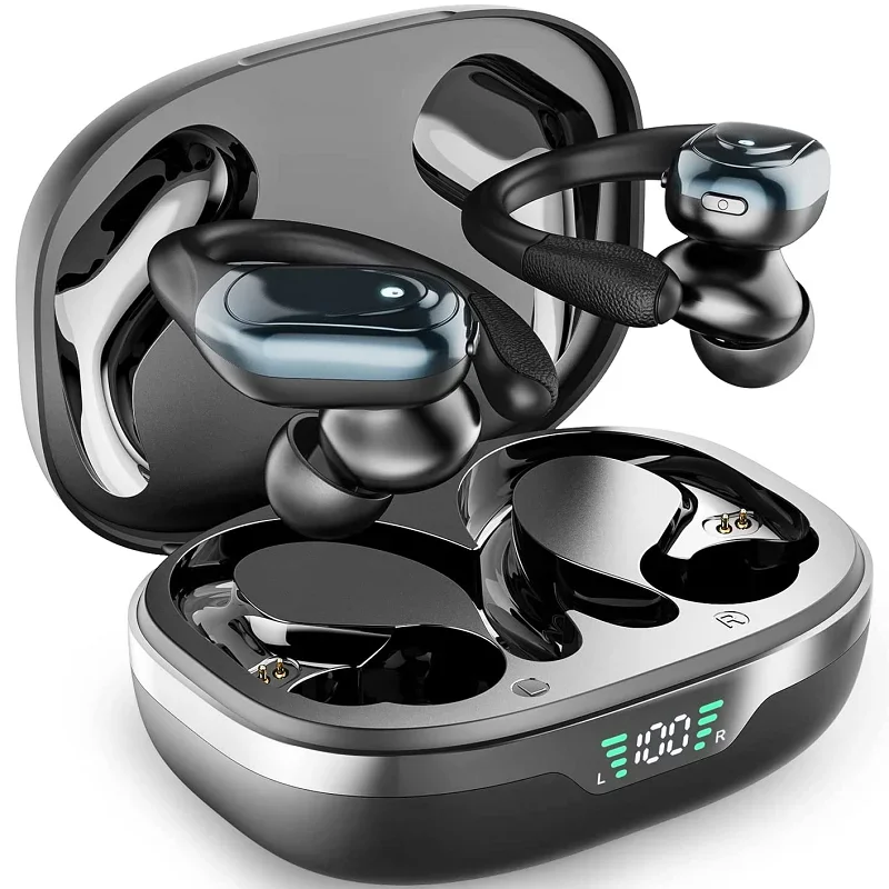 

BX17 Bluetooth Earphones Tws Ear Hook Bluetooth 5.3 Running Sports Stereo Buttons Control With Microphone Wireless Headphones