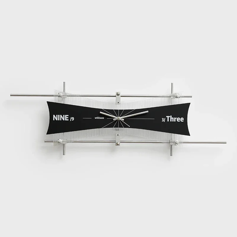 Minimalist Wall Clock for Living Room Luxury Optical Axis Clocks High-End Silent Pendulum Timepiece Wall Mount Decorative Clock
