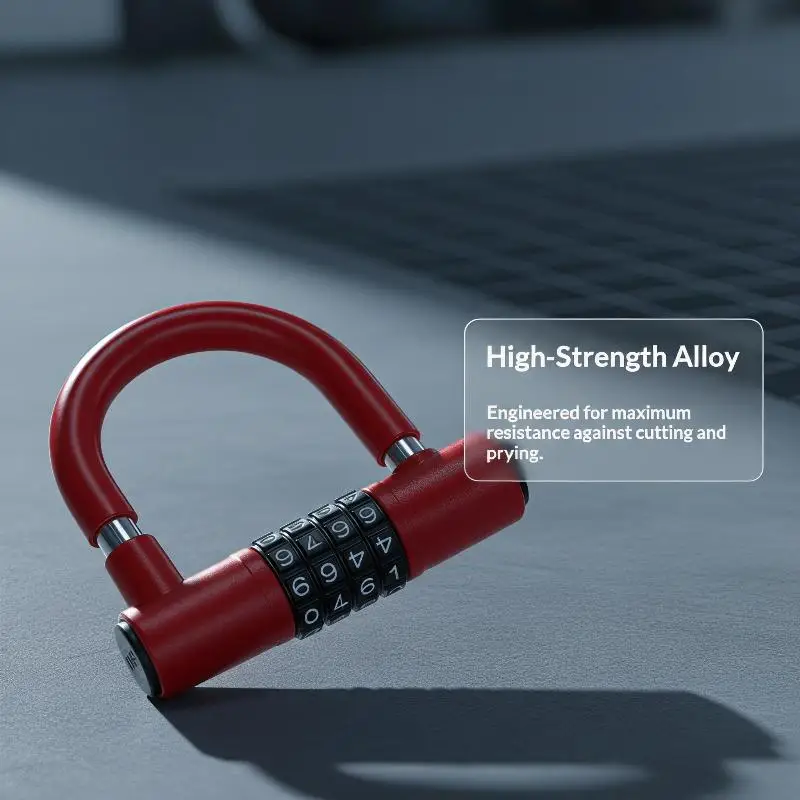 4 Letter Zinc Alloy Combination Padlock Code Password Lock Door Cabinet Drawer Bike Motorcycle Student Locker