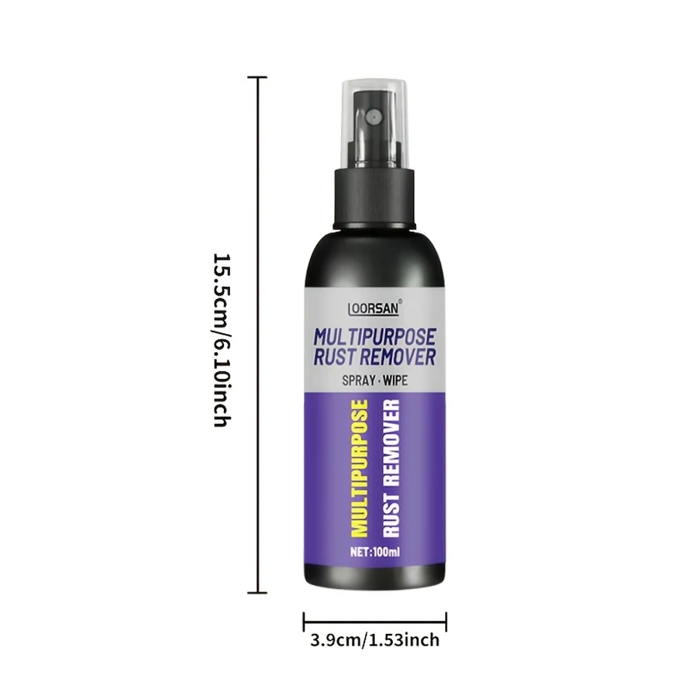 Car Rust Remover Auto Exhaust Pipe Rust Derusting Spray Quickly Car Wheel Hub Care Clean Metal Iron Prowder Stain Removal Agent
