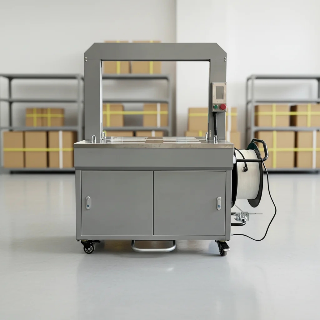 Automatic PP tape carton/carton strapping machine/strapping machine, electric 220 V carton packing machine speed, adjustable