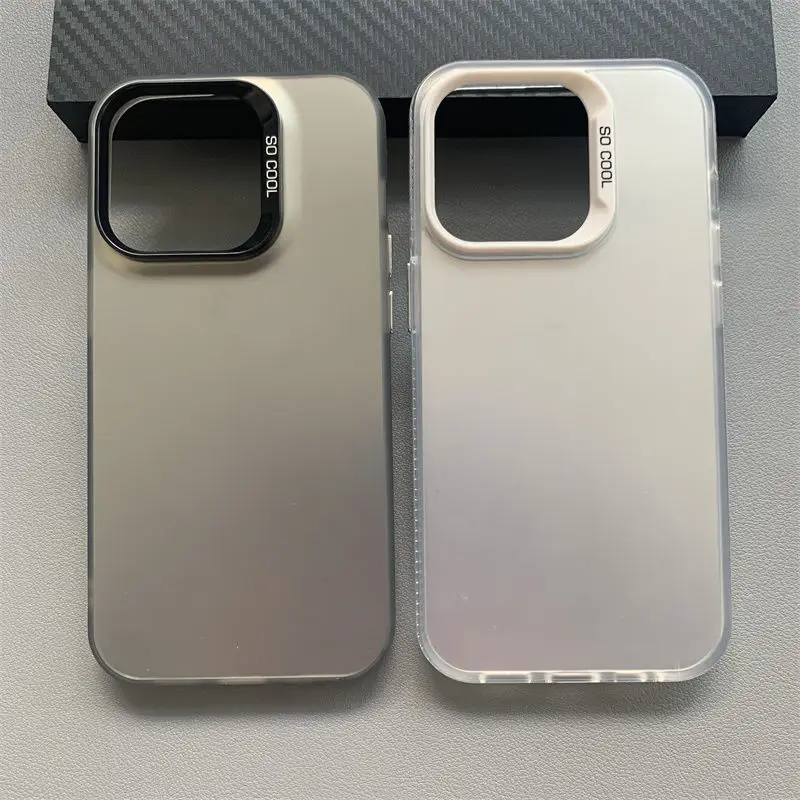 Per iPhone 13 Pro Max custodia iPhone 12 Pro custodia per telefono iPhone 11 Pro Cover iPhone 12 custodie Cover opaca in pelle Aurora metallizzata