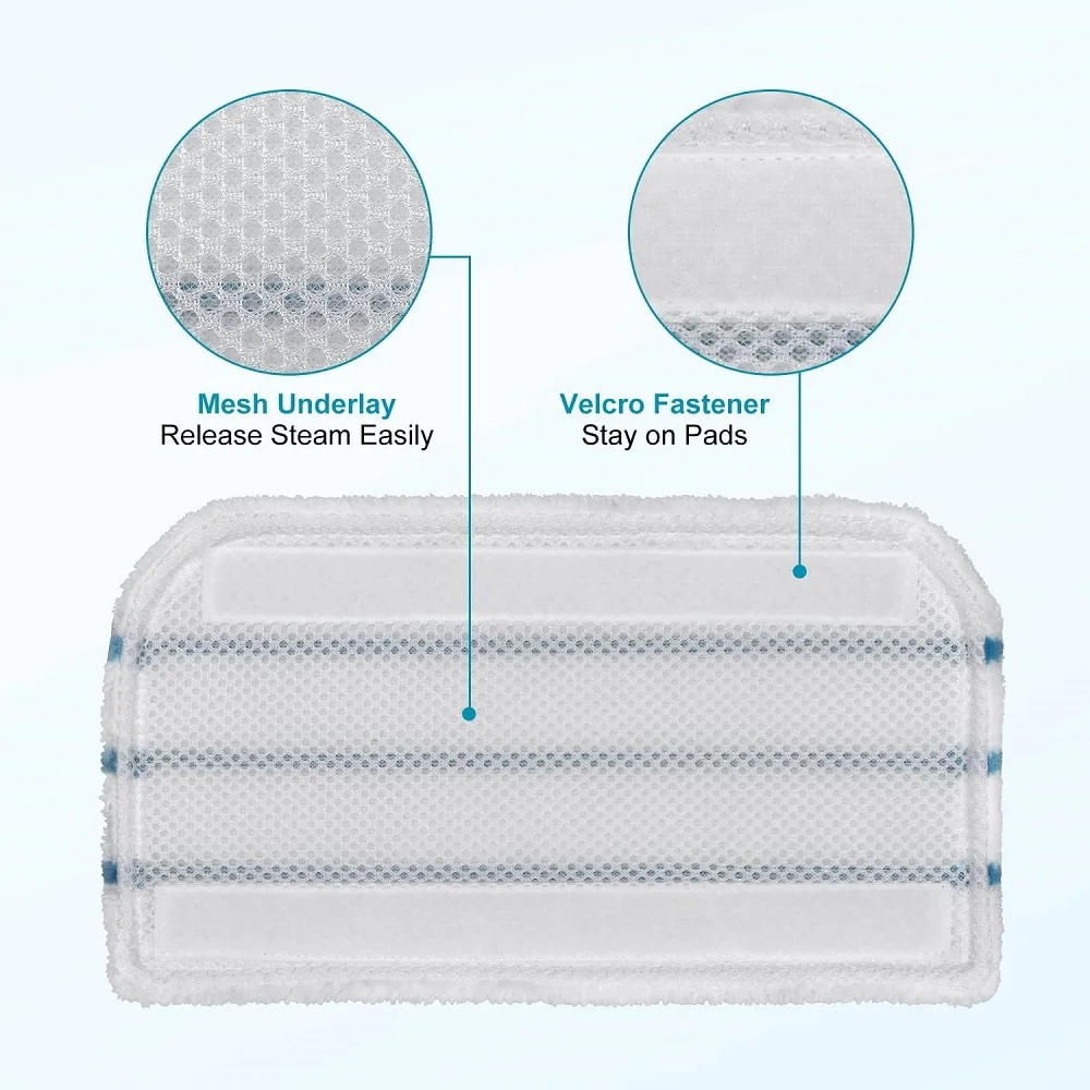 2PCS Mop Pads for Black & Decker Steam Mop FSM1610/1630/1300 Washable and Reusable Replacement Mopping Cloth