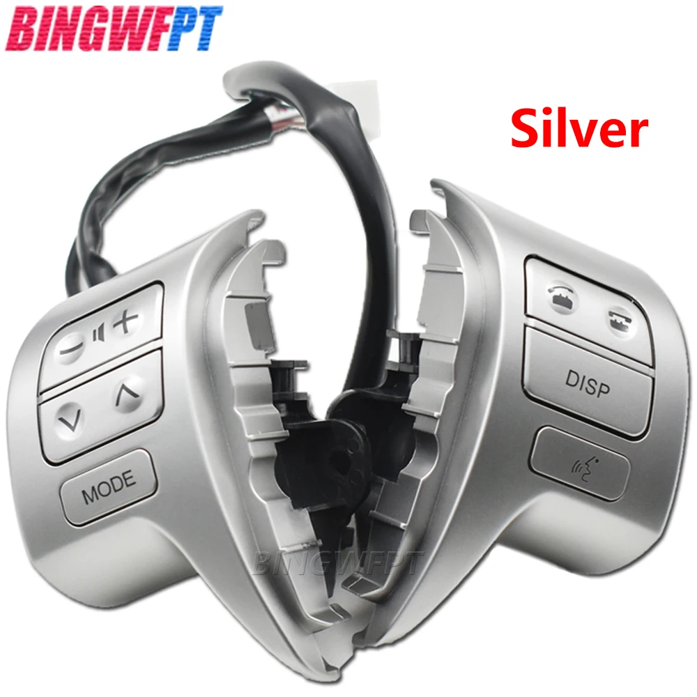 Multifunction Bluetooth Steering Wheel Audio Control Switch 84250-02200 8425002200 8425012020 For Toyota Corolla ZRE15 2007~2009