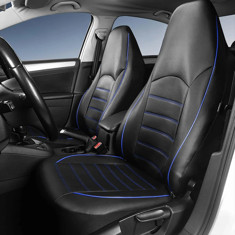 Ganzjahres-Universal-PU-Leder-Autositzbezug, vollständig umschließender Sitzschutz, wasserdicht, passend für Limousinen, SUVs, Pick-ups und LKWs – Detail 5