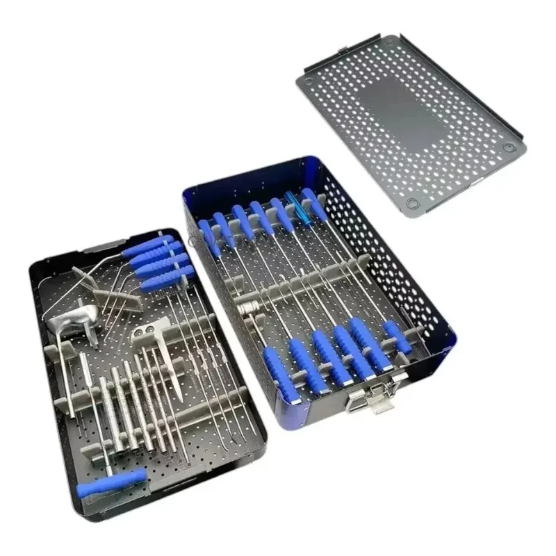 Unilateral Biportal Endoscopic Surgery Instrument Set for Spinal Surgery Electric Orthopedic Instrument with Steel Material