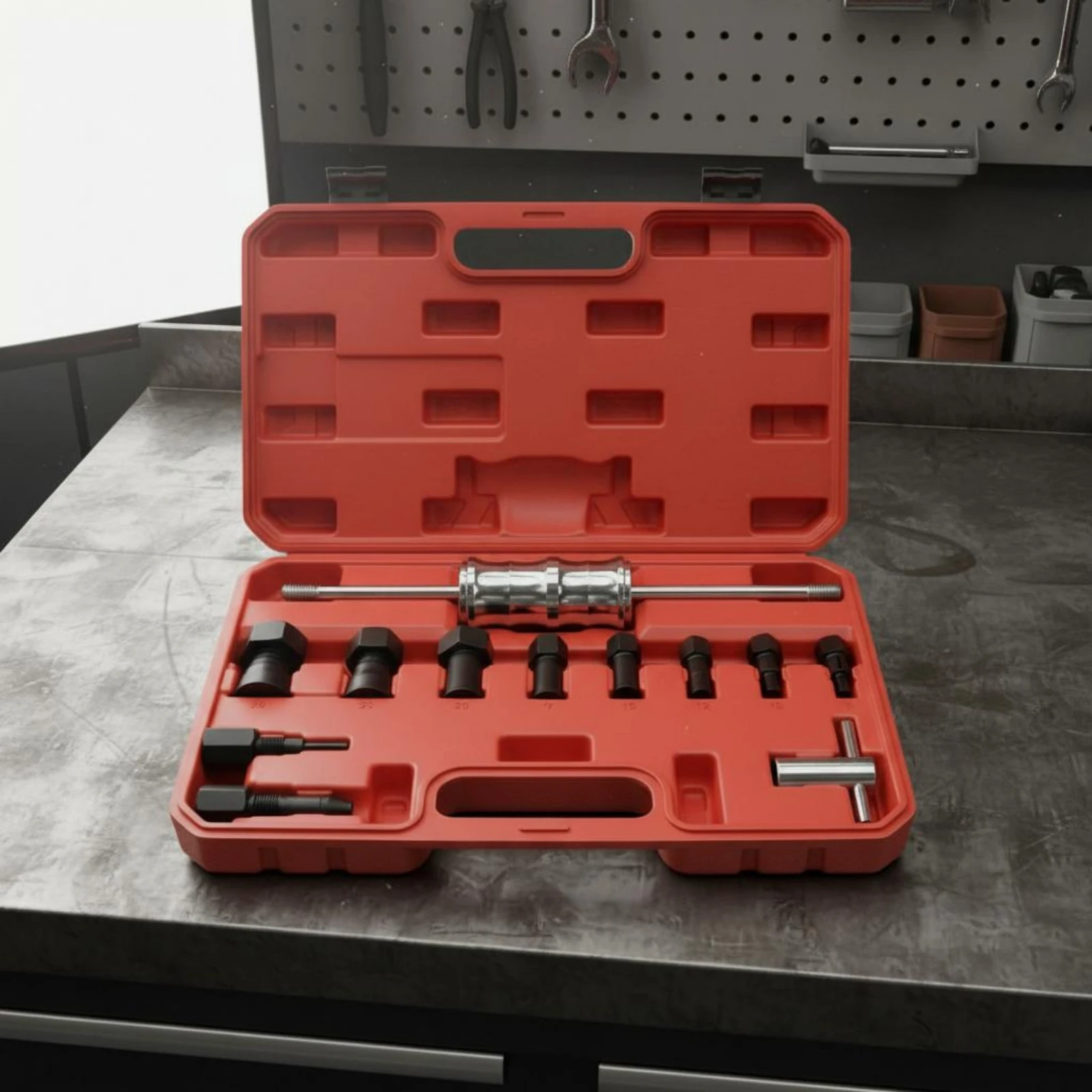 12 Pieces Internal Hole Bearing Puller Set 8-32 Mm Blind Hole Bearing Puller Auto Tool Metal Adapters Textured Grip