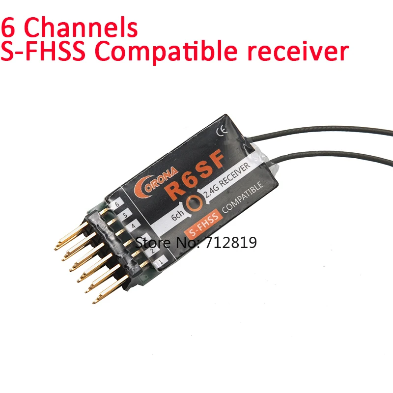 Corona 2.4GHz R4SF R6SF R8SF C4SF-HV S-FHSS/FHSS Compatible Receiver for FUTABA S-FHSS T6 14SG