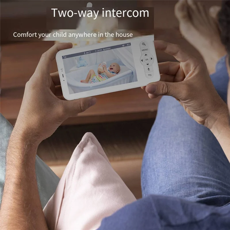 

Baby Monitor Two Way Talk Video Surveillance Camera Built-In Lullabies Smart Home