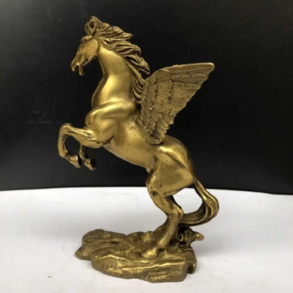 Angel wings flying horse zodiac horse Statue Sculpture Figurines Home Garden Decoration Statues For House ﻿