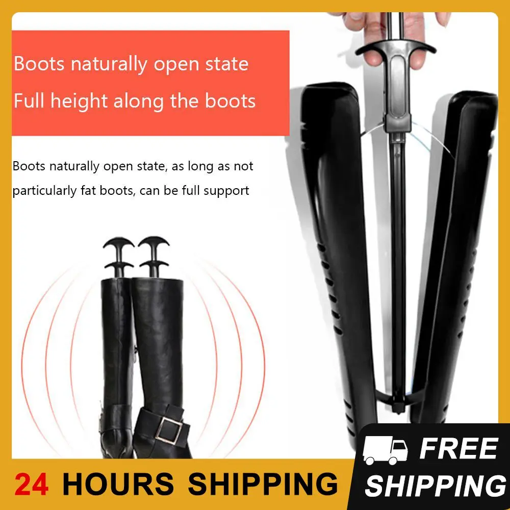 1Pair Boots Stand Holder With Handle For Womens Boot Knee High Shoes Tree Shoes Shaper Supporter Organizer Storage Hanger