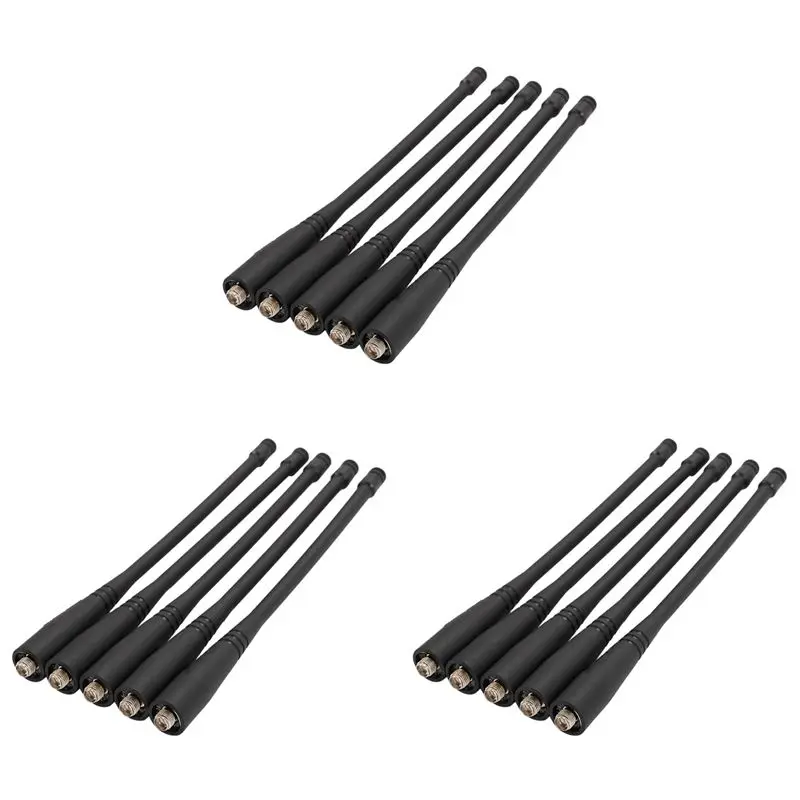 

15Pcs Dual Band Sma-Female 17Cm Length Antenna For Baofeng Uv-5R Uv-82 Gt-3 Uv-9R Plus Walkie Talkie-ABIU