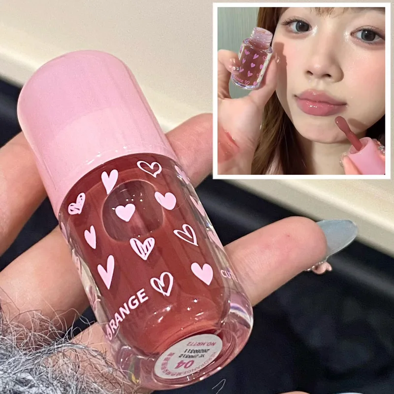 Herorange～保湿グロッシーリップグロス、ミラーのような保湿力、唇をふっくらさせる、夏色を際立たせ明るくする越境リップグロス