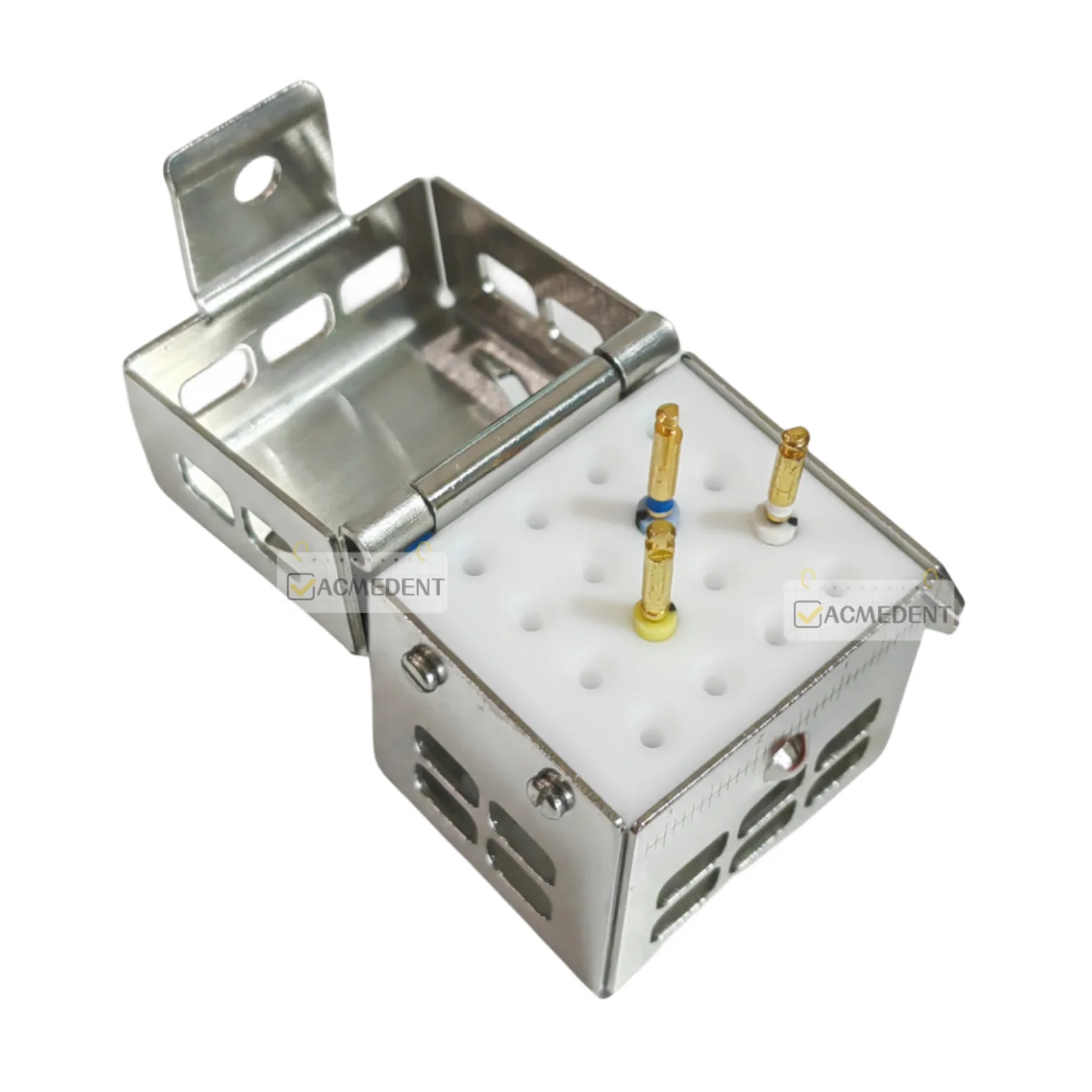 Dental Endodontic Files Holder Stand Disinfection Box Sterile File Count Meaure Length Block Holders