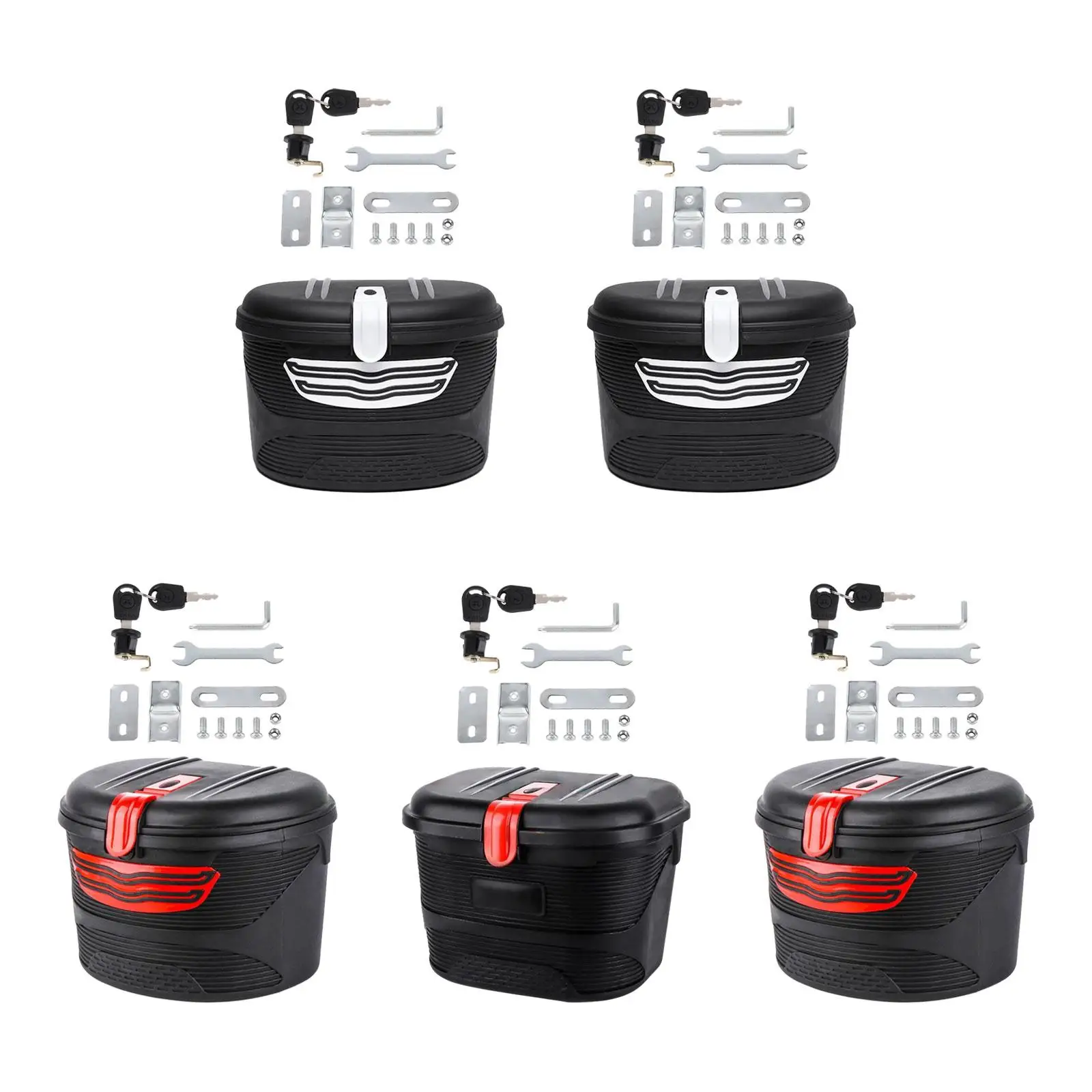 Kosz rowerowy Konstrukcja zamka kosza rowerowego Uniwersalne, lekkie pudełko do przechowywania z torbą na wkładkę