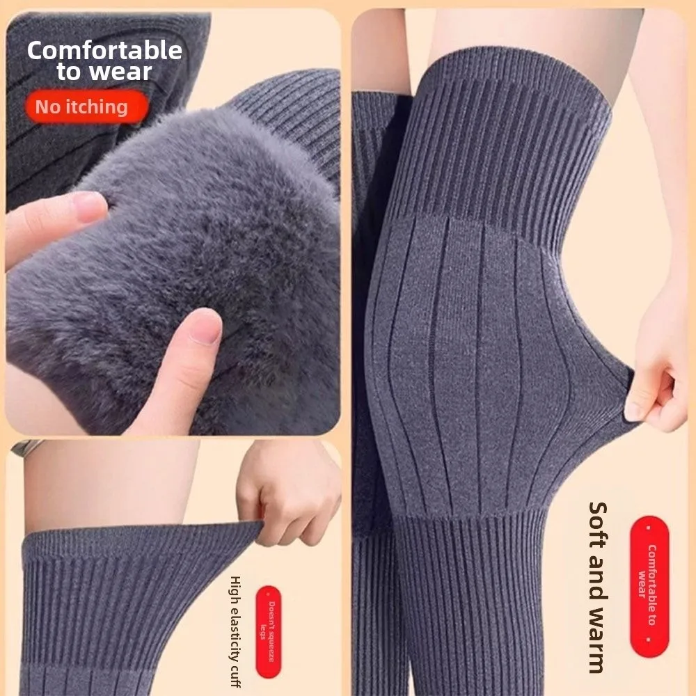 

Новые бархатные зимние наколенники, эластичные утолщенные рукава для ног с ремнями, ветрозащитные, морозостойкие, теплые наколенники, универсальные