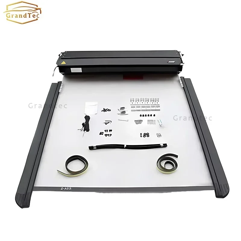 GRANDTEC Anti-theft Roller Shutter Cover Retractable Manual Pickup Bed Cover Tonneau Cover For Ford Ranger Wildtrak T9